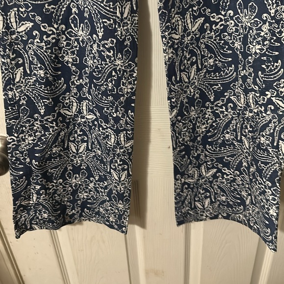 Roxy Oceanside Blue Print Pants size XL - Picture 5 of 8